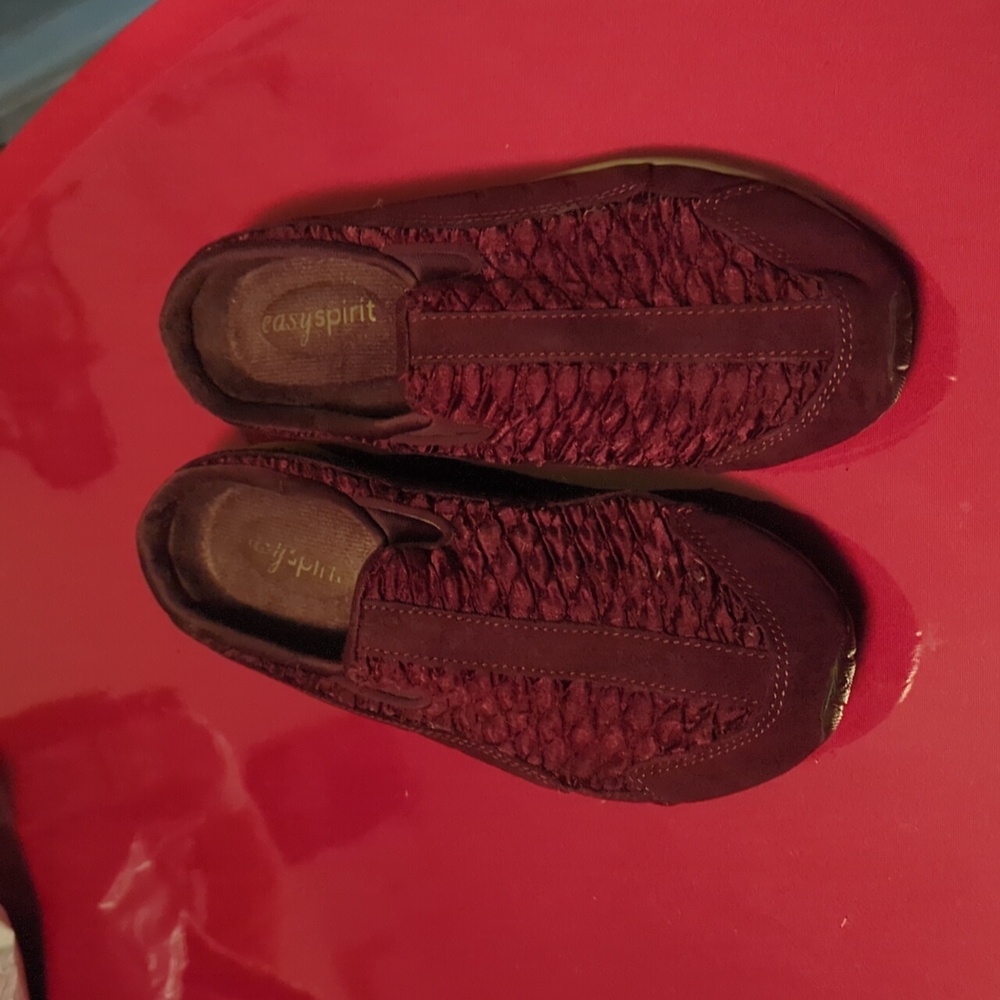 Easy spirit dark red slides - Picture 2 of 6